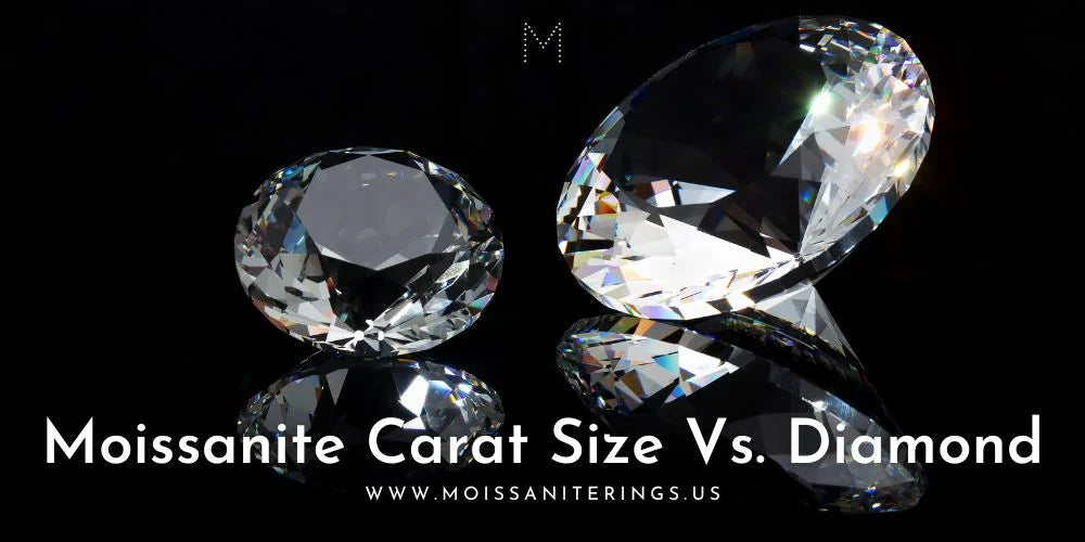 Moissanite Carat Size Vs. Diamond: Moissanite Win – MoissaniteRings.US